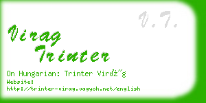 virag trinter business card